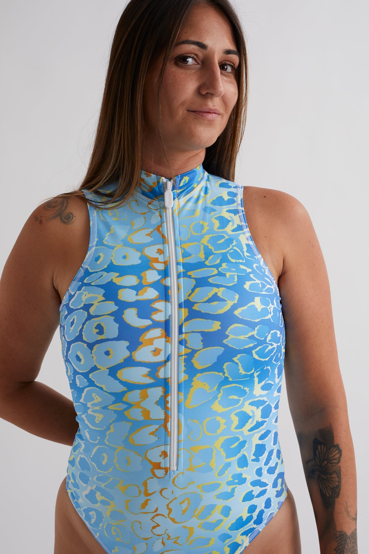 Oceanic Oasis Sleeveless - Blue Leopard Shark Blue Leopard Shark