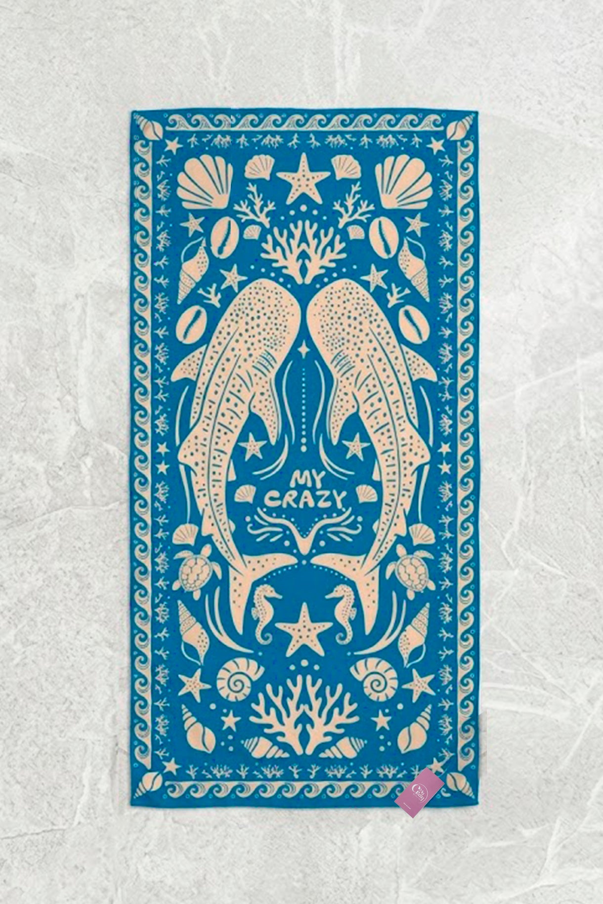 Island Paradise Sarong - Whale Shark Blue Whale Shark