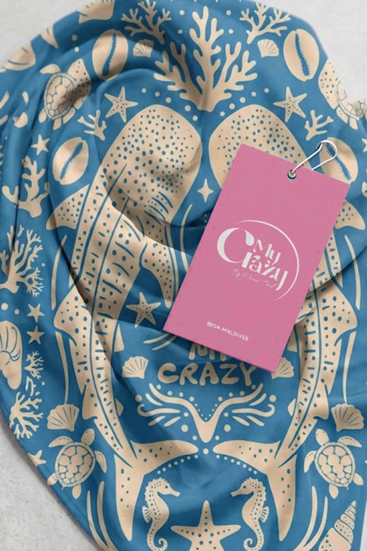 Island Paradise Sarong - Whale Shark Blue Whale Shark