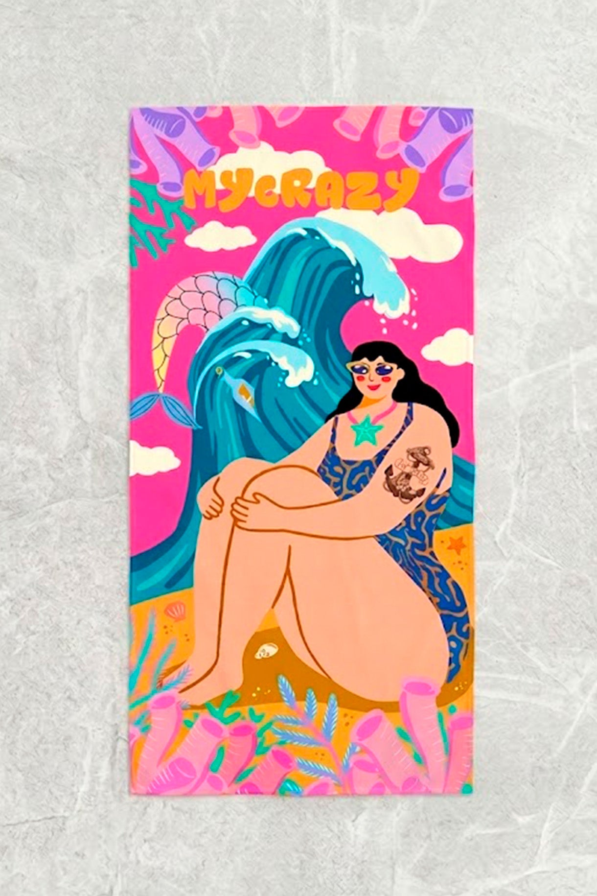 Island Paradise Sarong - Mermaid Tattoo -