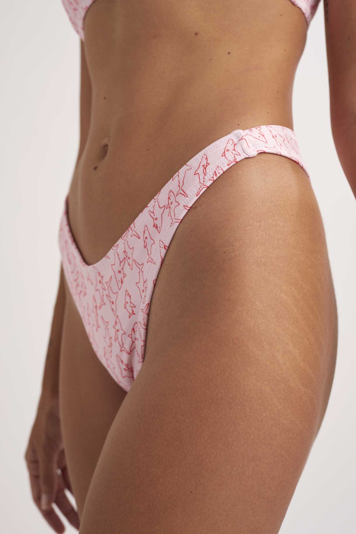 Ocean Confident Bottom - Small Pink Sharks Small Pink Sharks