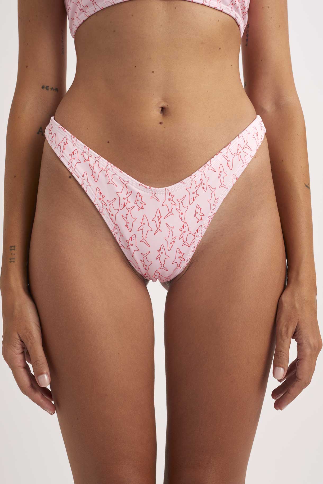 Ocean Confident Bottom - Small Pink Sharks Small Pink Sharks