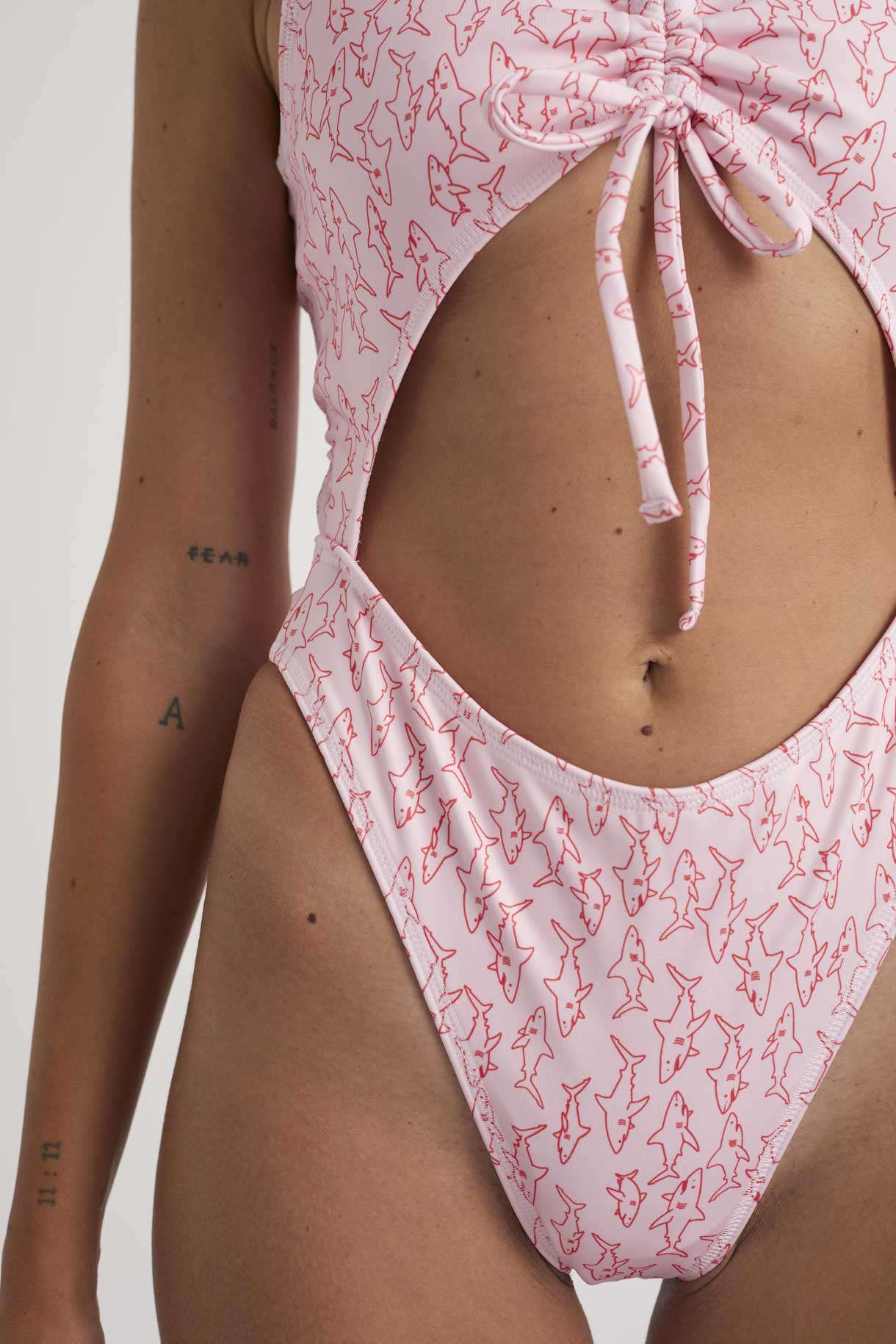 Lunar Lagoon Sleeveless - Small Pink Sharks Small Pink Sharks