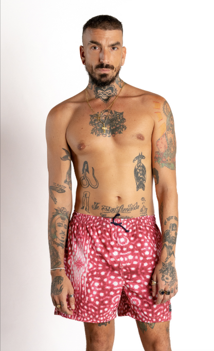 Men's Shorts - Pink Whale Shark