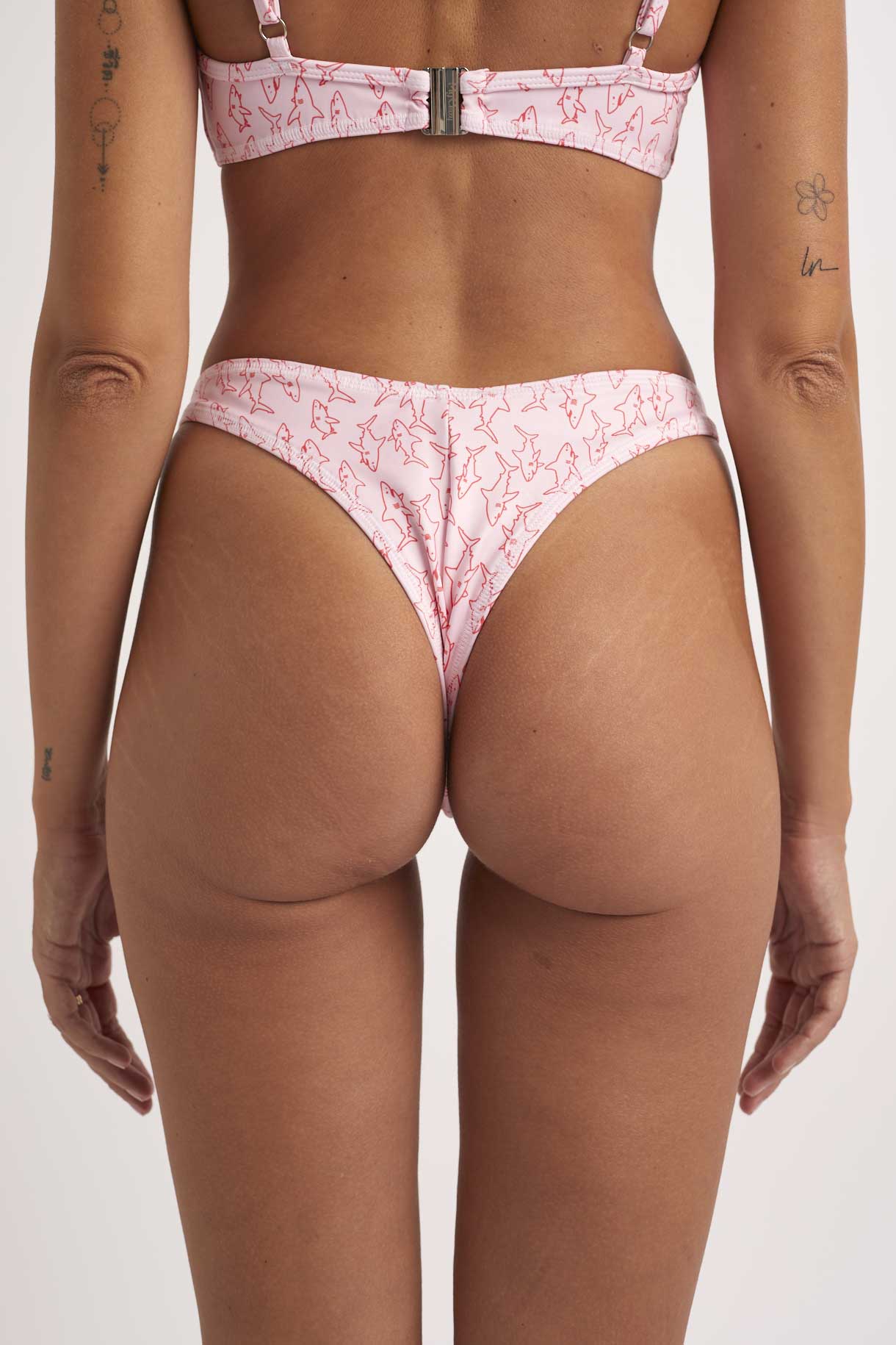 Ocean Confident Bottom - Small Pink Sharks Small Pink Sharks