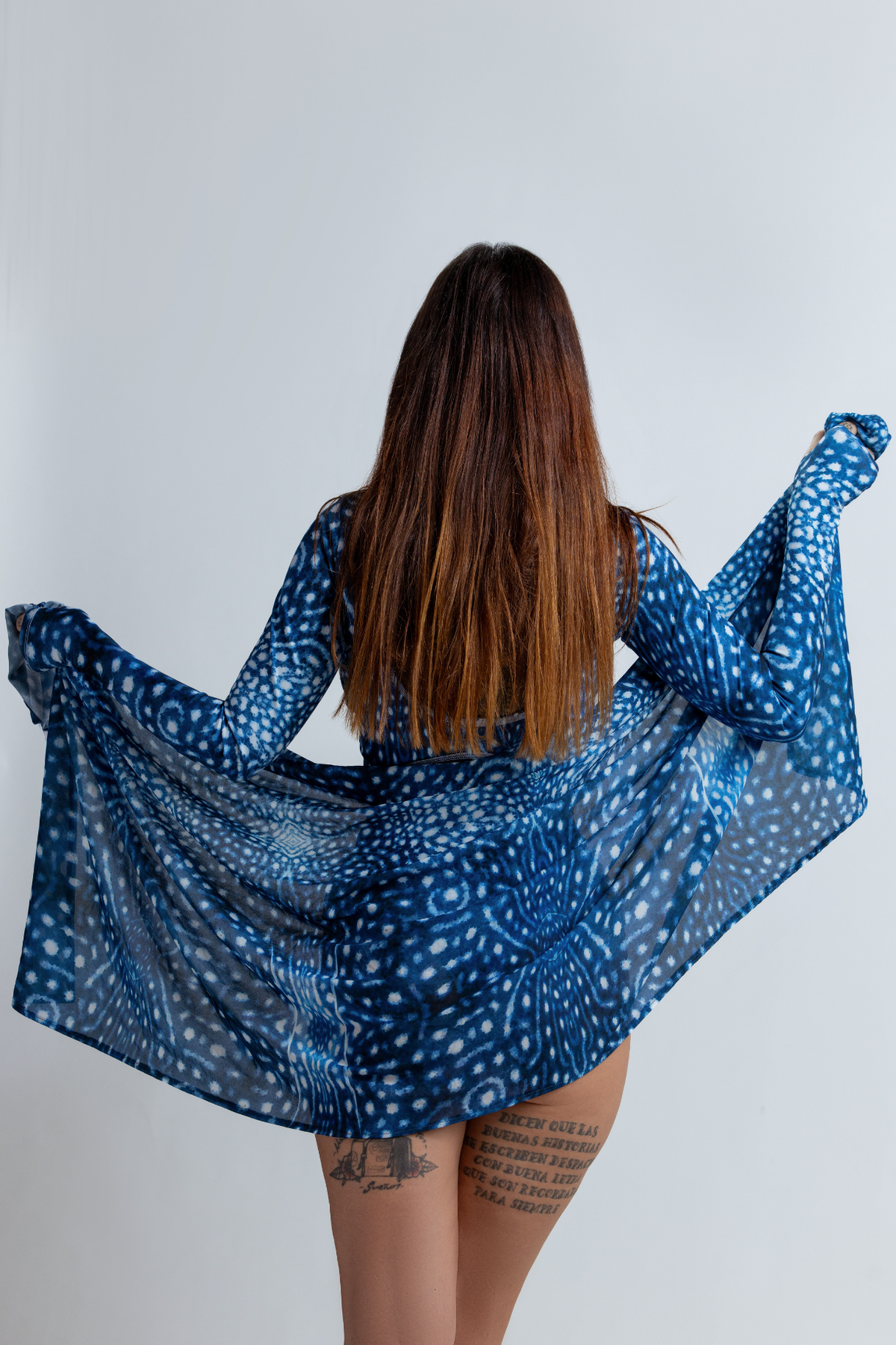 Salty Queen Sarong - Blue Whale Shark Blue Whale Shark