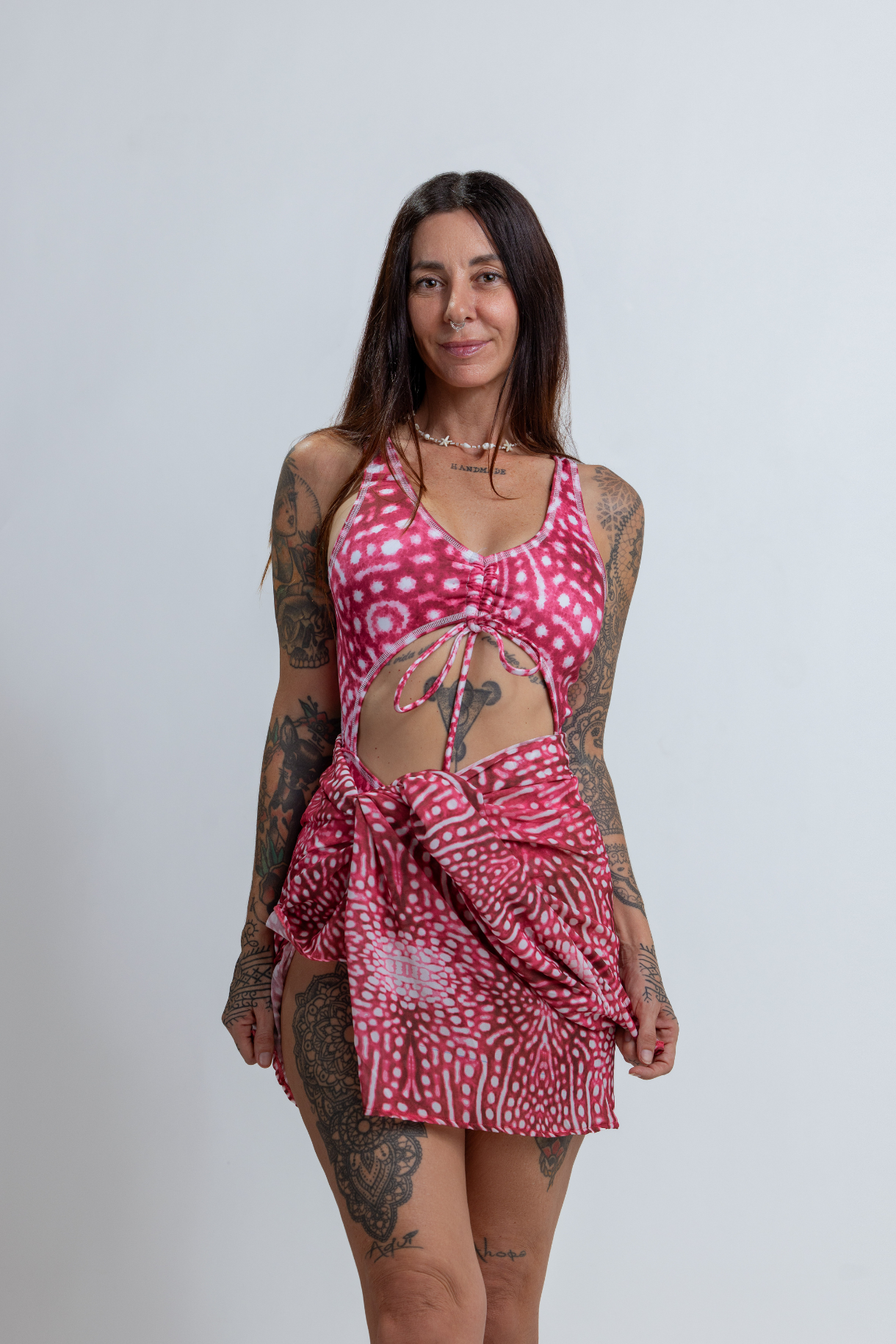 Salty Queen Sarong - Pink Whale Shark Pink Whale Shark