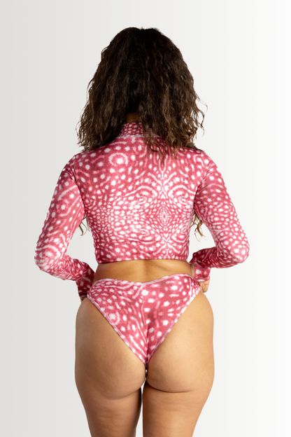 Ocean Drop Bottom - Pink Whale Shark