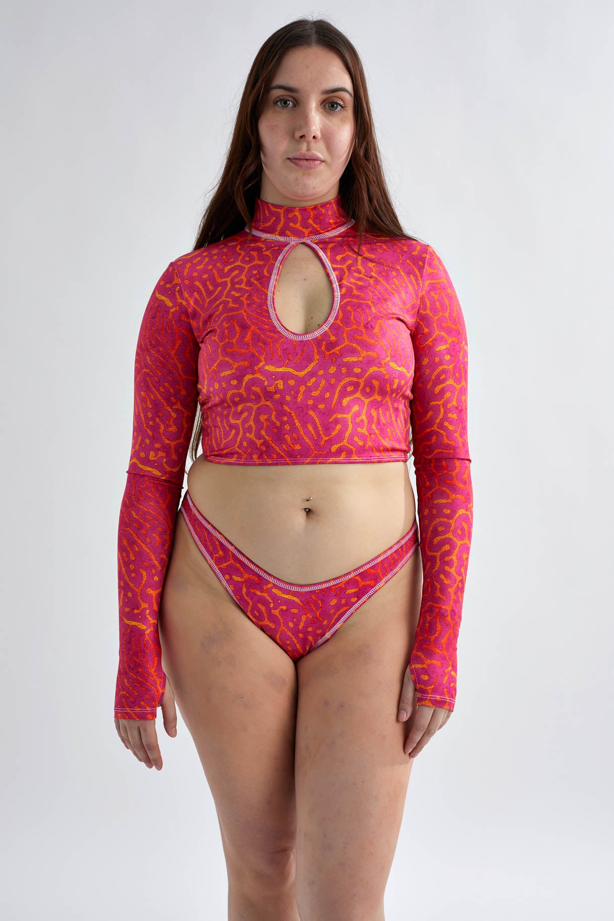 Ocean Drop Crop Top - Napoleon Pink Napoleon Pink