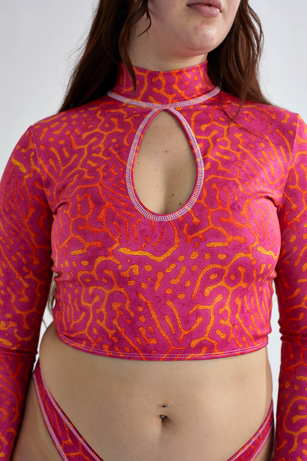 Ocean Drop Crop Top - Napoleon Pink Napoleon Pink