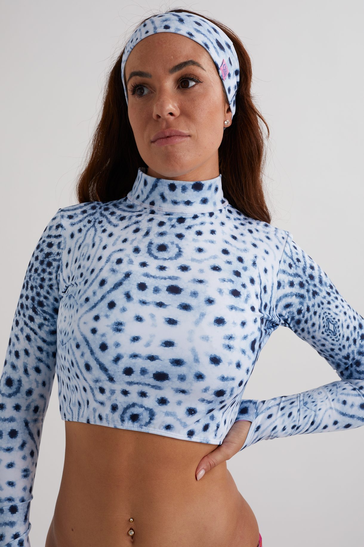 Ocean Confident Crop Top - White Whale Shark White Whale Shark