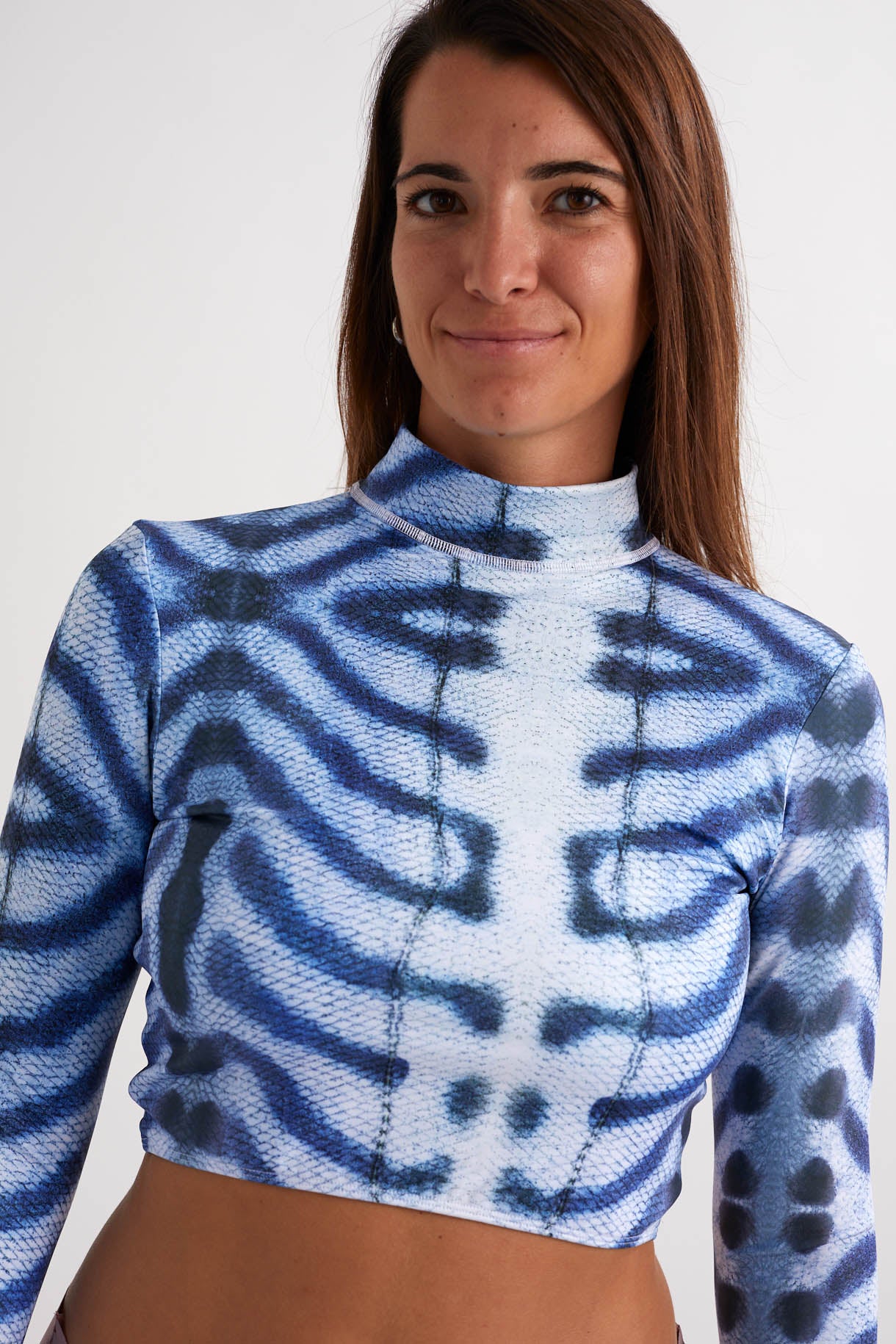 Ocean Confident Crop Top - Tiger Shark Tiger Shark