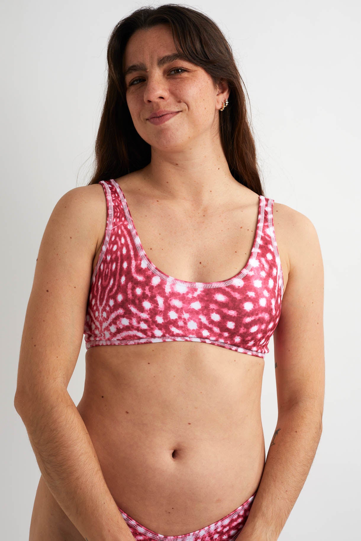 Confident Shine Top - Pink Whale Shark Pink Whale Shark